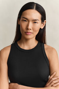 Geribde tanktop