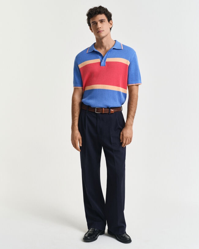 Poloshirt met kleurblok