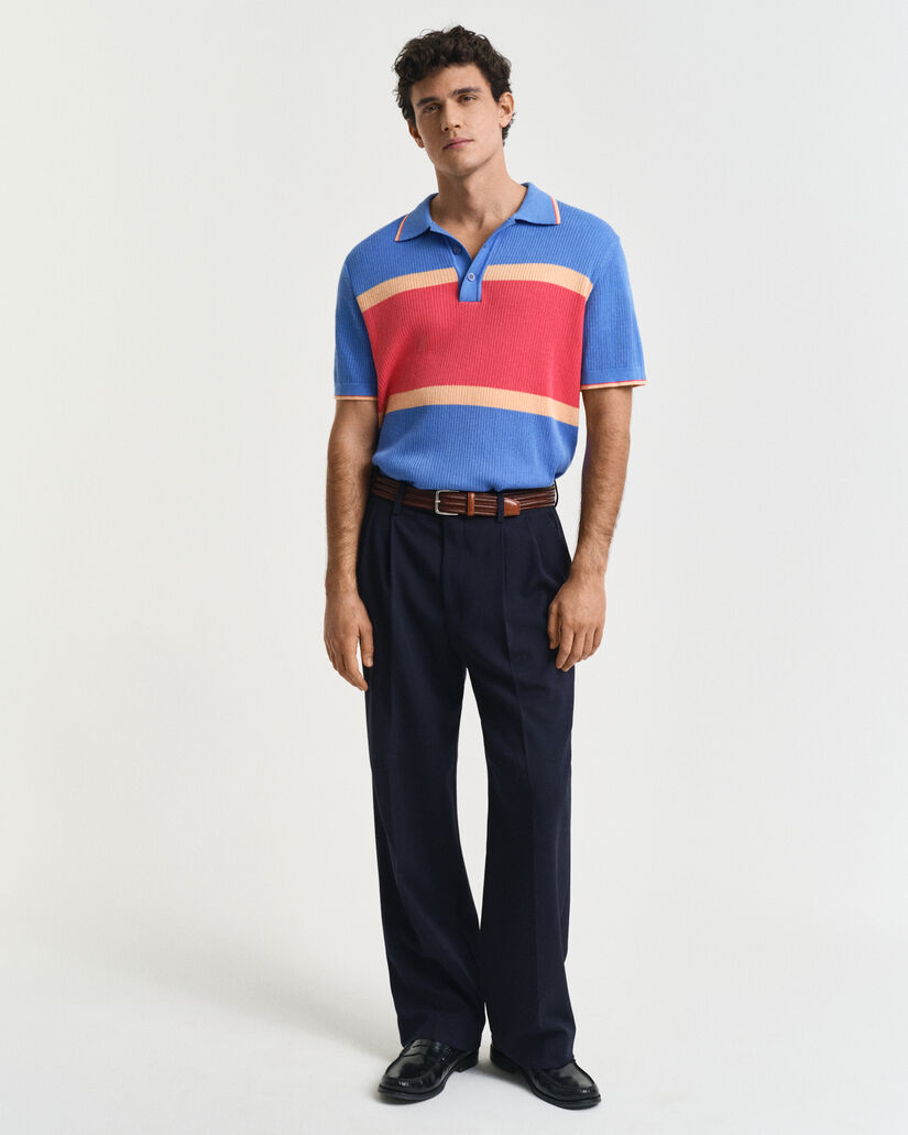 Poloshirt met kleurblok