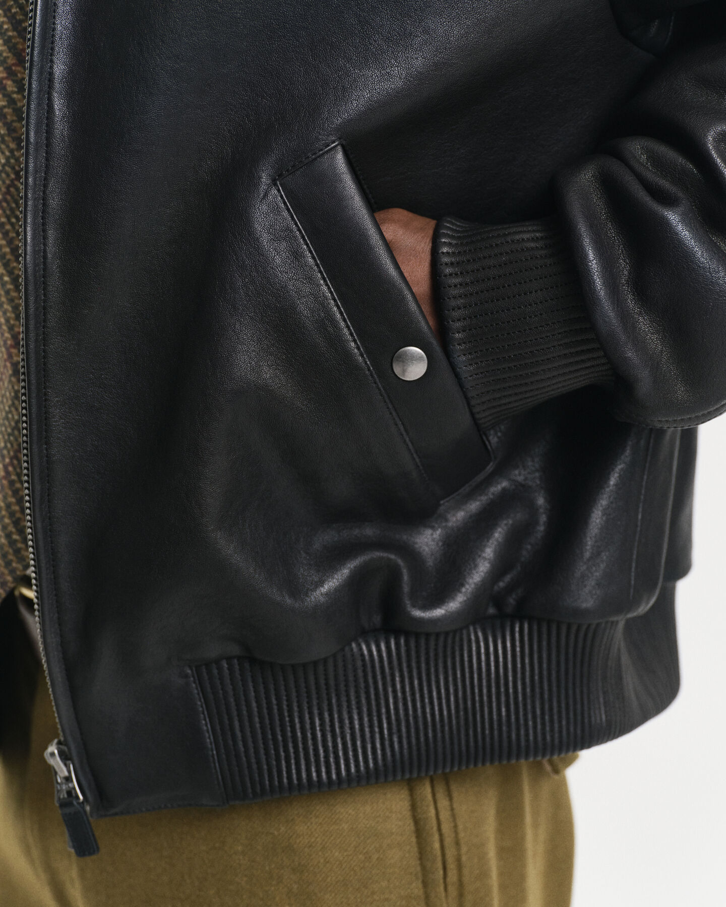 Leren Harrington jack