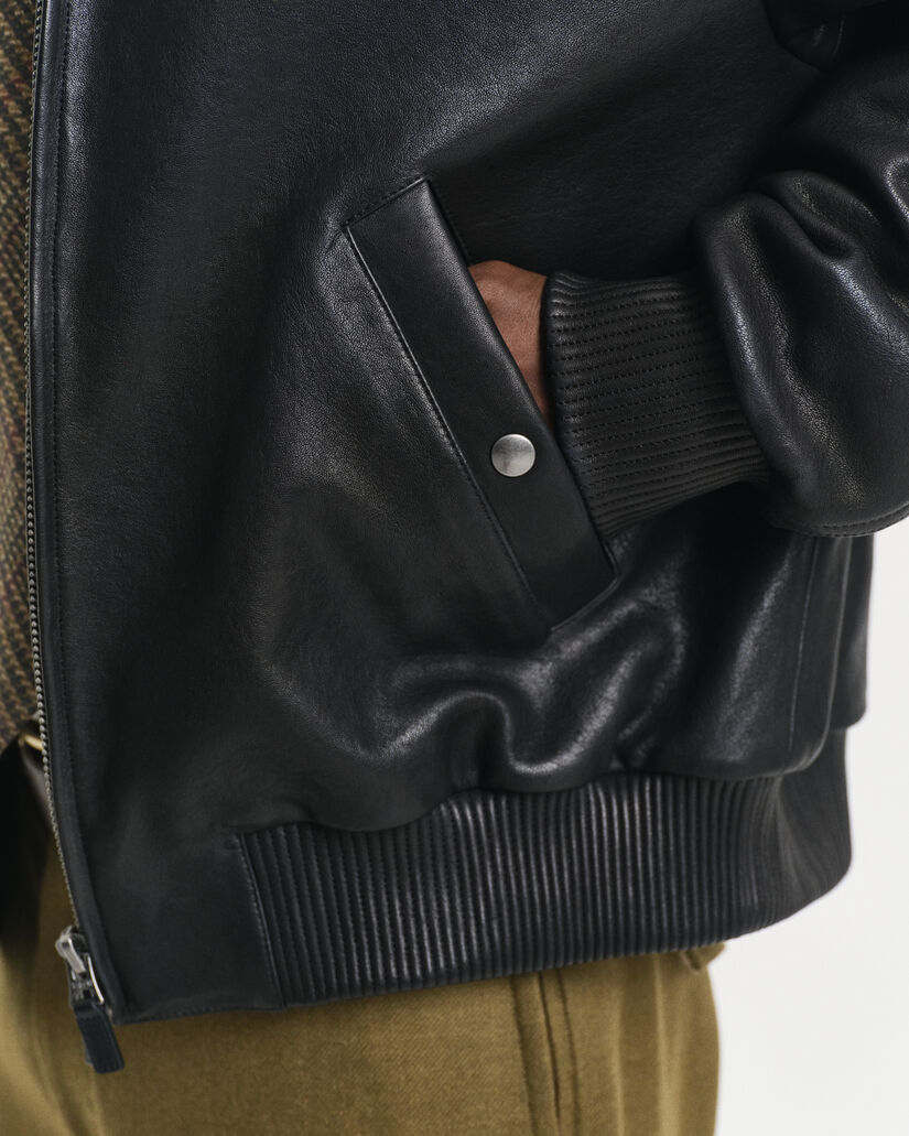 Leren Harrington jack