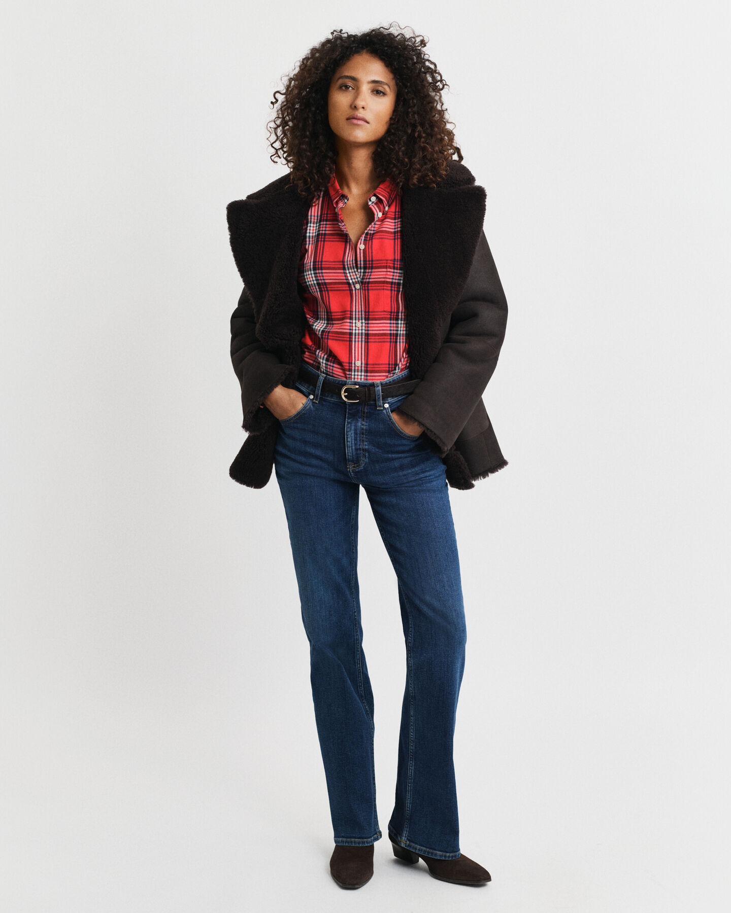 Relaxed Fit flanellen overhemd met ruiten