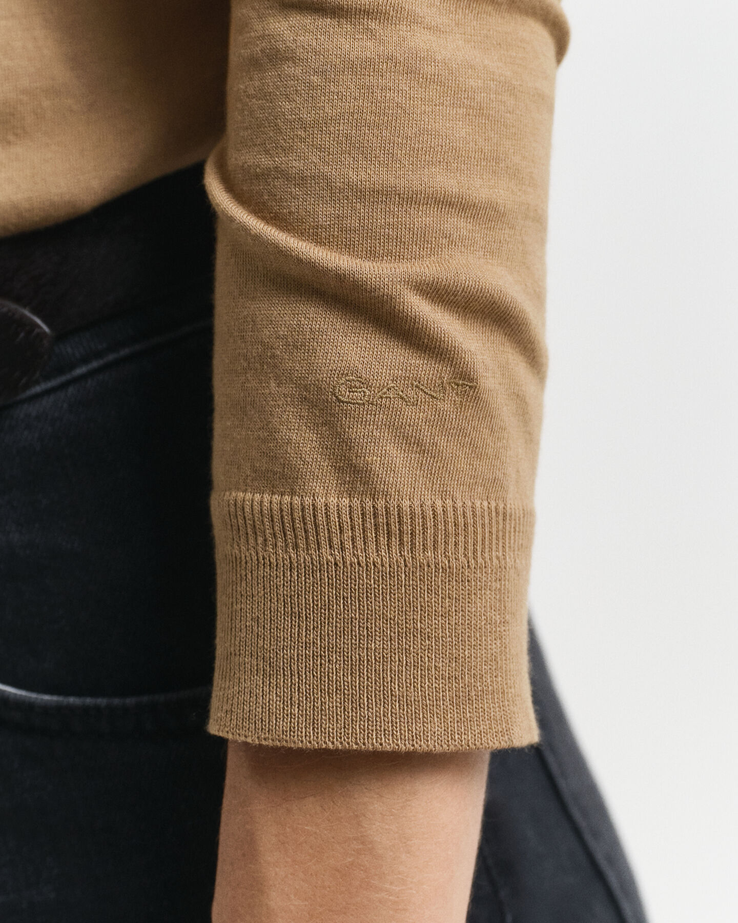 Seamless poloshirt met lange mouwen en knopen