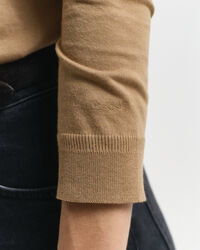 Seamless poloshirt met lange mouwen en knopen