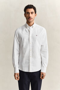 Slim Fit Oxford-overhemd met stretch