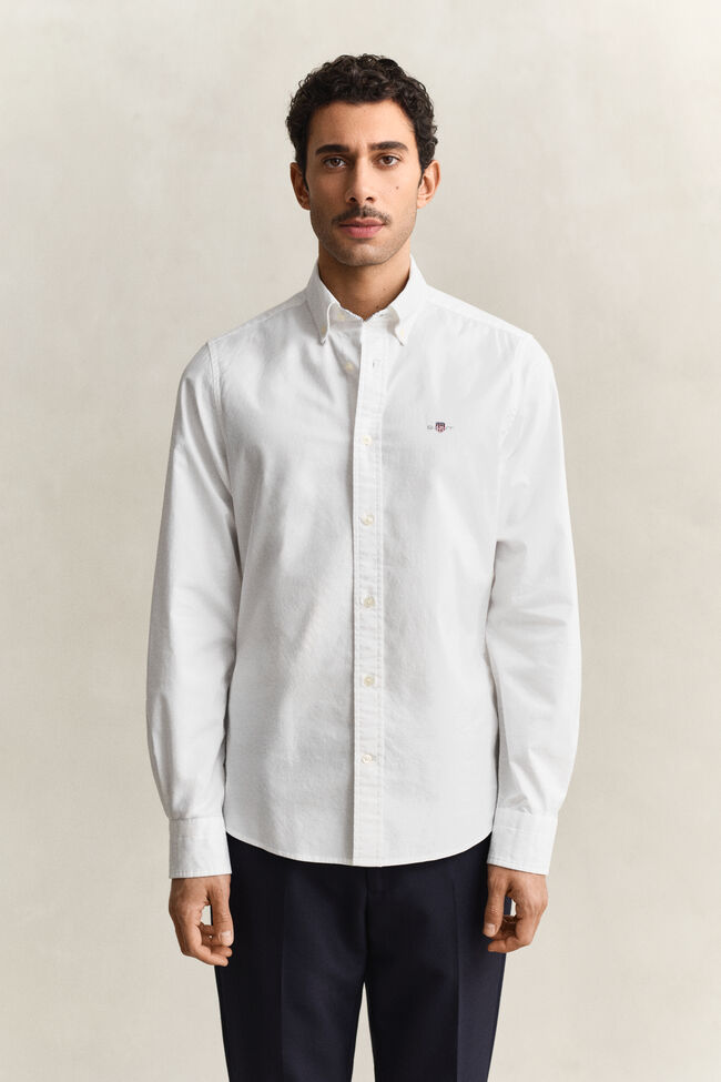 Slim Fit Oxford-overhemd met stretch