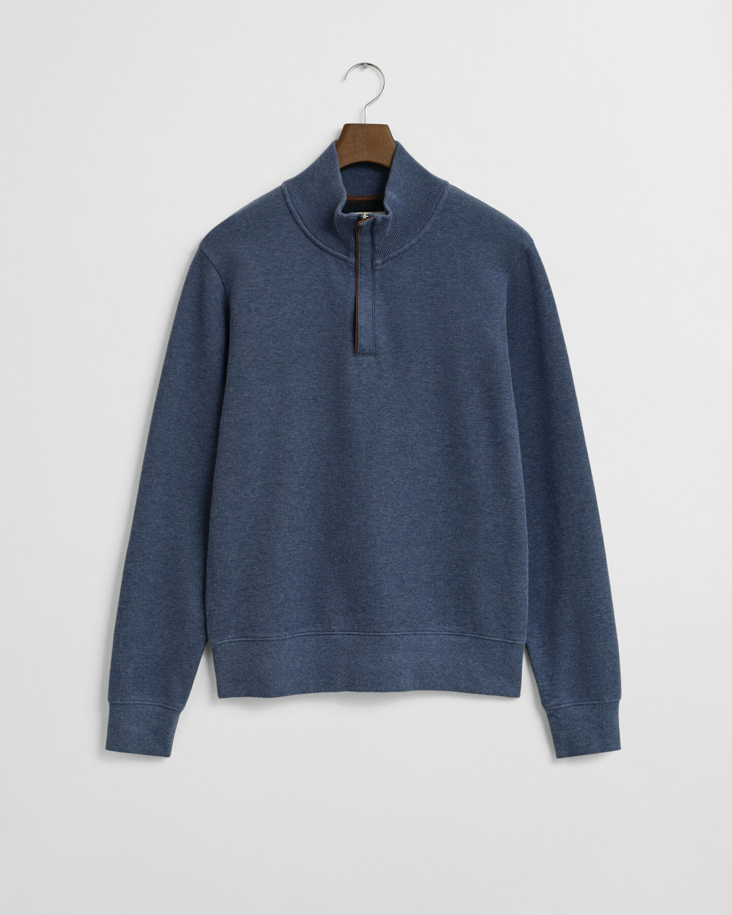 Sacker Rib sweatshirt met korte rits