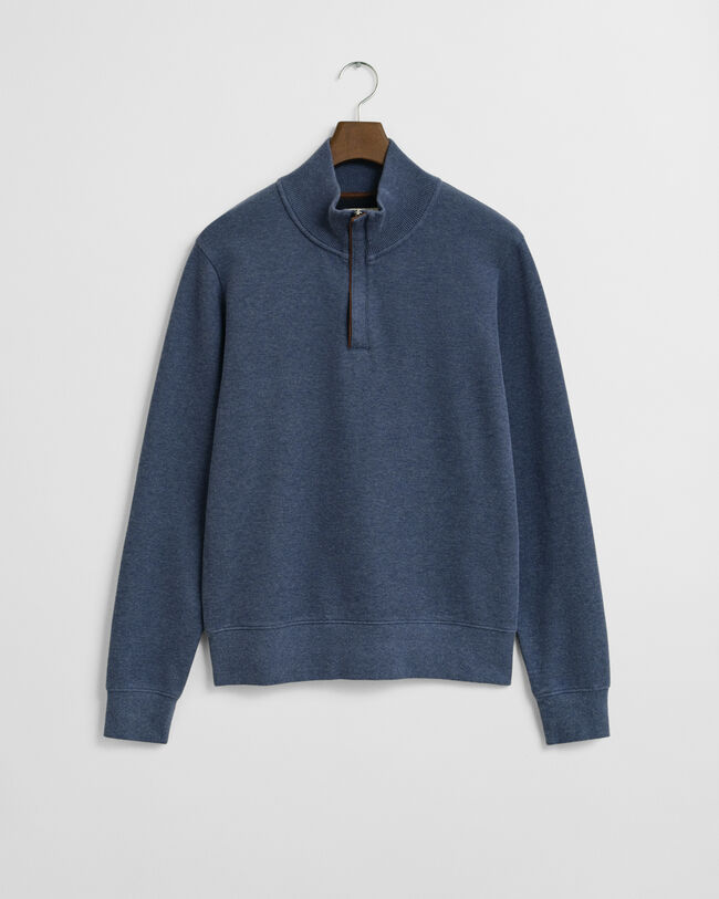 Sacker Rib sweatshirt met korte rits