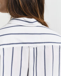 Oversized Classic gestreept overhemd van poplin