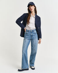 Relaxed Fit jeans met rechte zoom