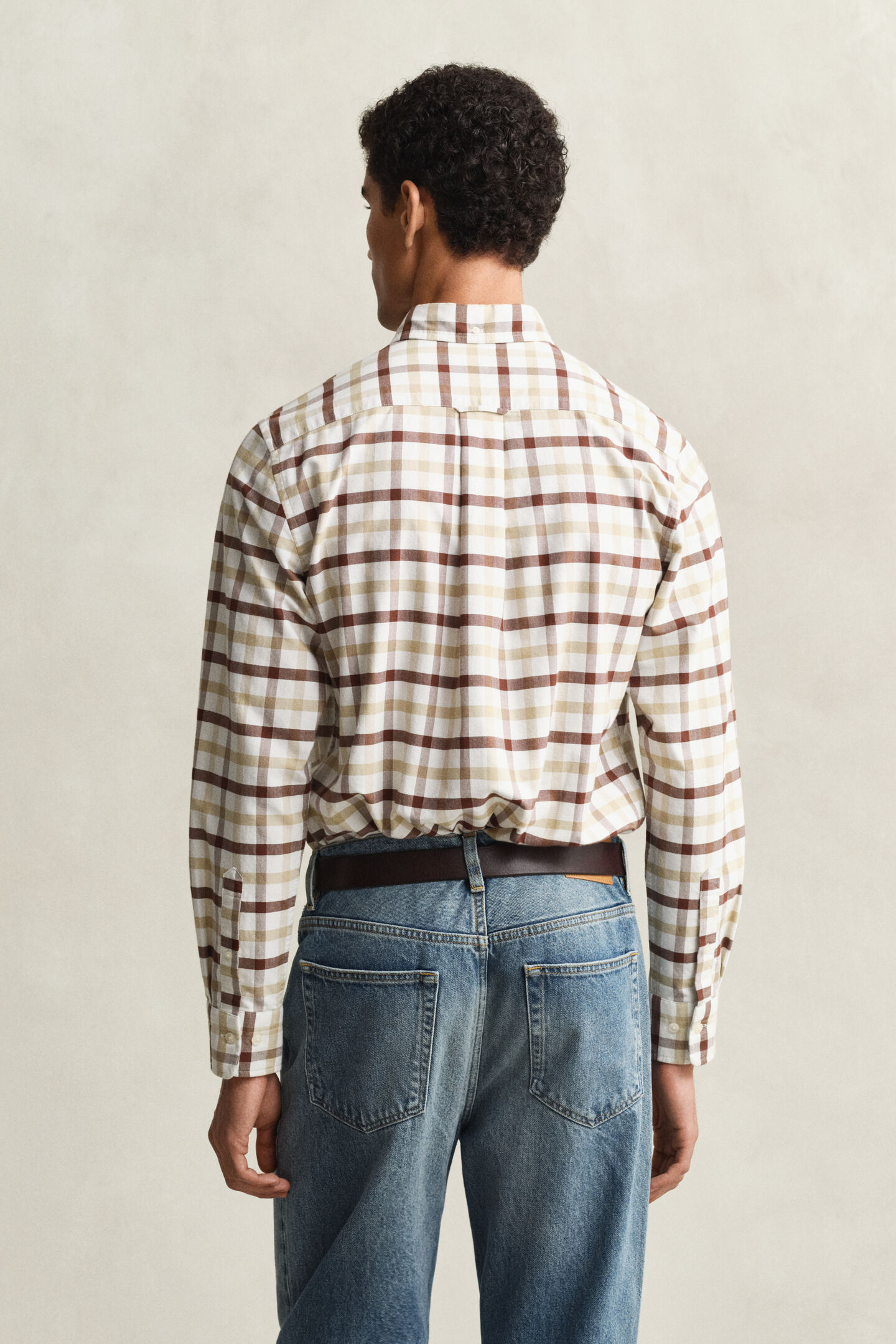 Regular Fit geruit Oxford-overhemd