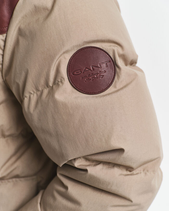 Katoenen parka met ganzendons