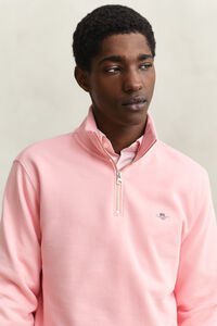 Shield sweatshirt met korte rits
