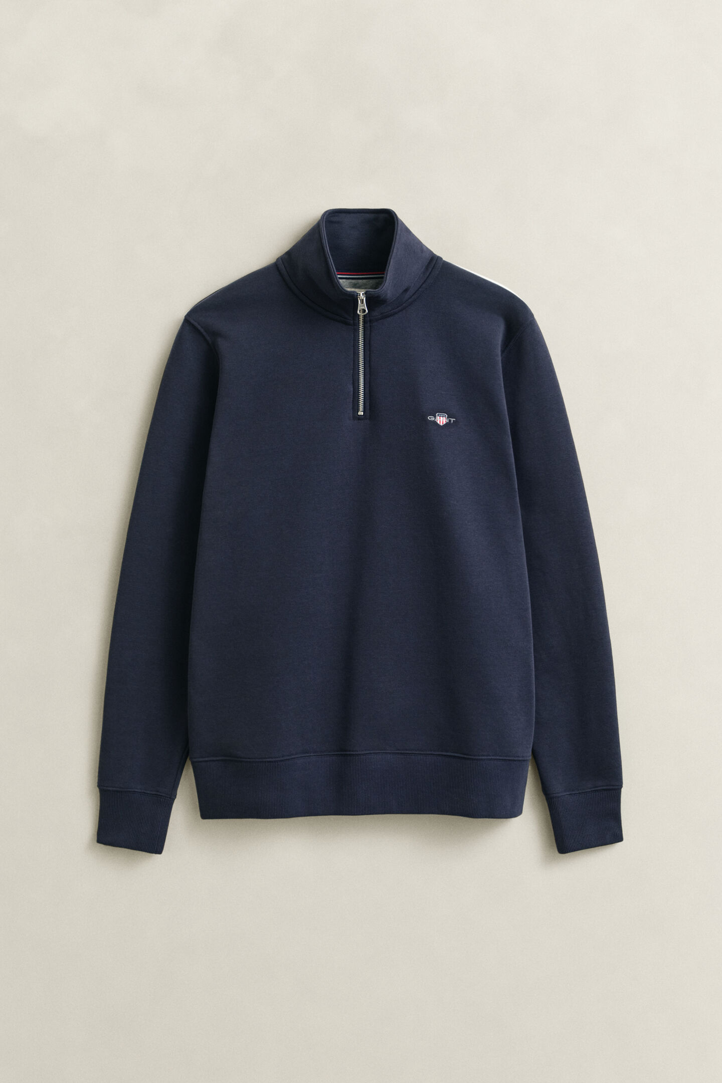 Shield sweatshirt met korte rits