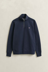 Shield sweatshirt met korte rits