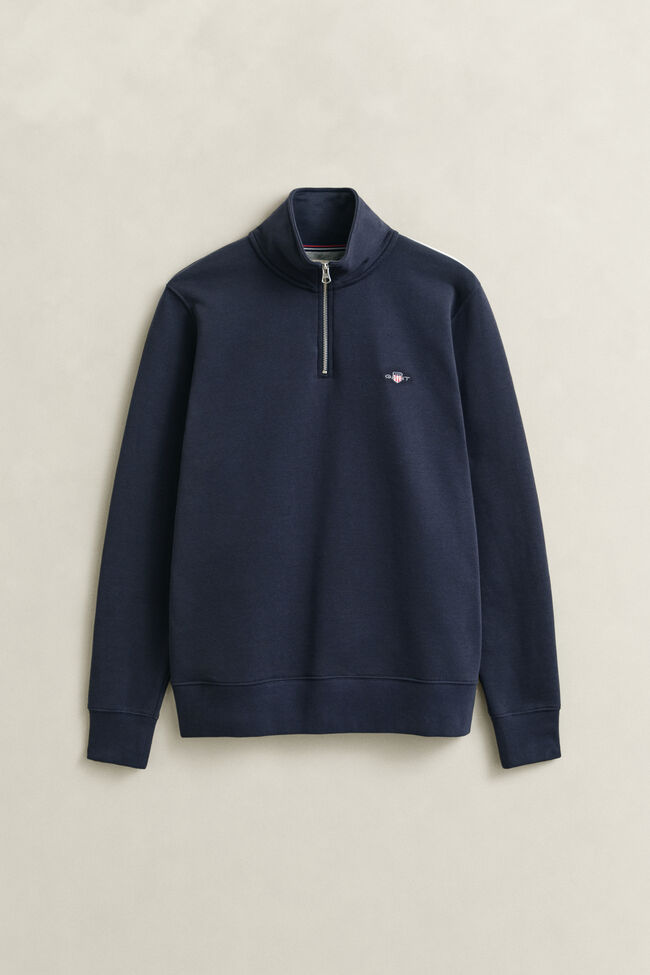 Shield sweatshirt met korte rits