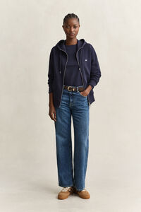 Shield hoodie met ritssluiting