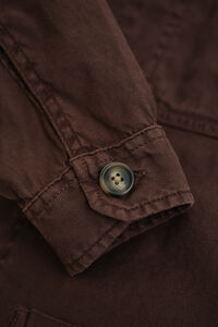 Overshirt met linnenmix