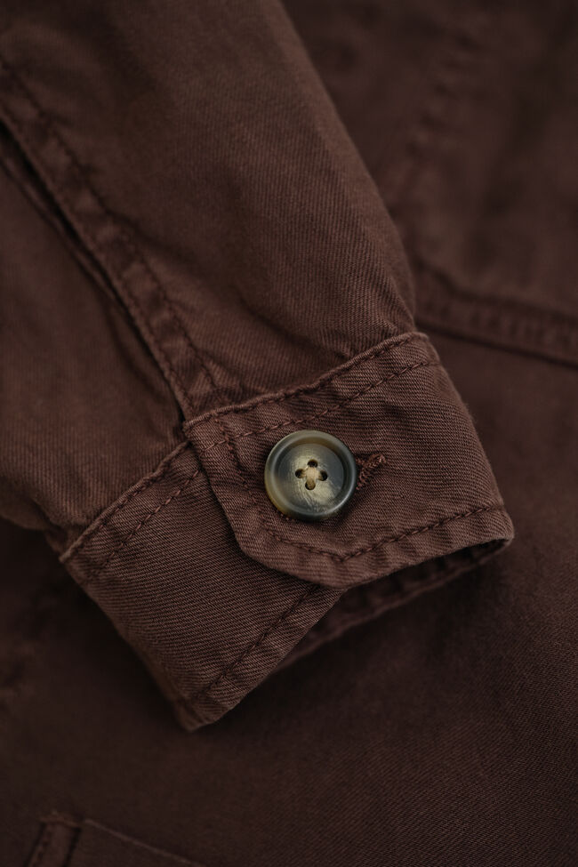 Overshirt met linnenmix