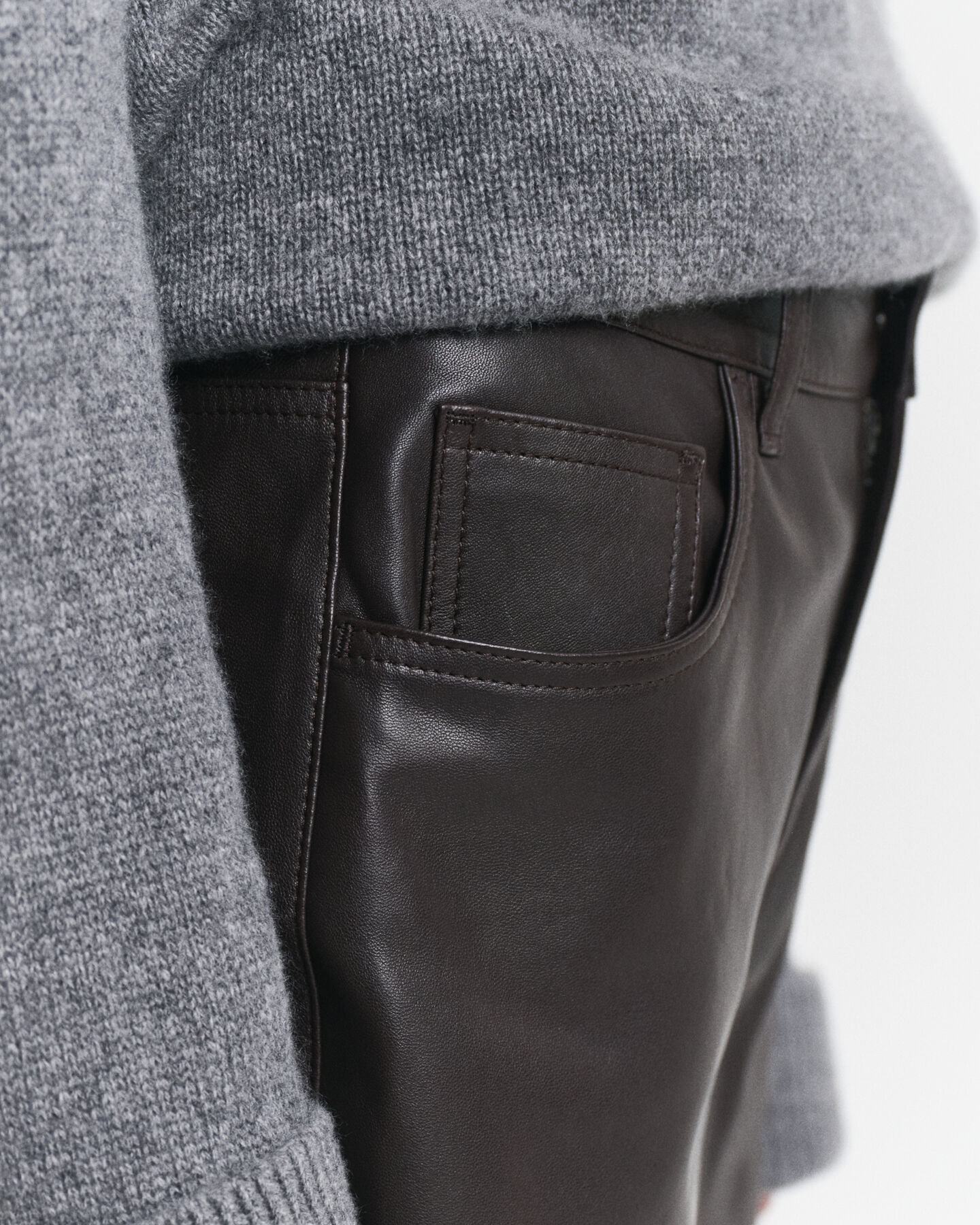 5-pocket leren broek