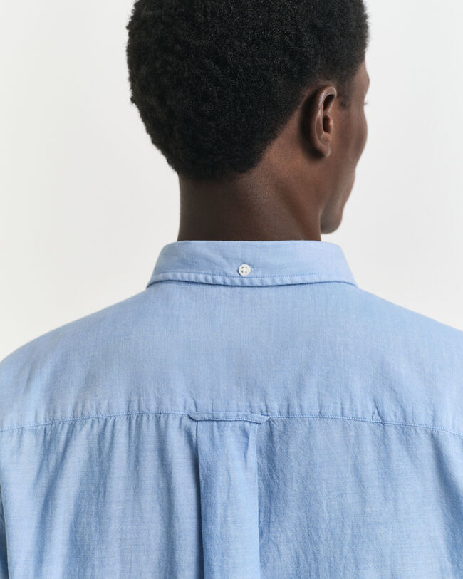 Relaxed Fit indigo chambray overhemd