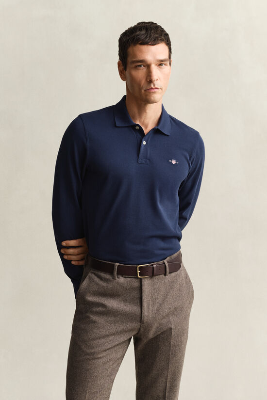 Poloshirt met lange mouwen