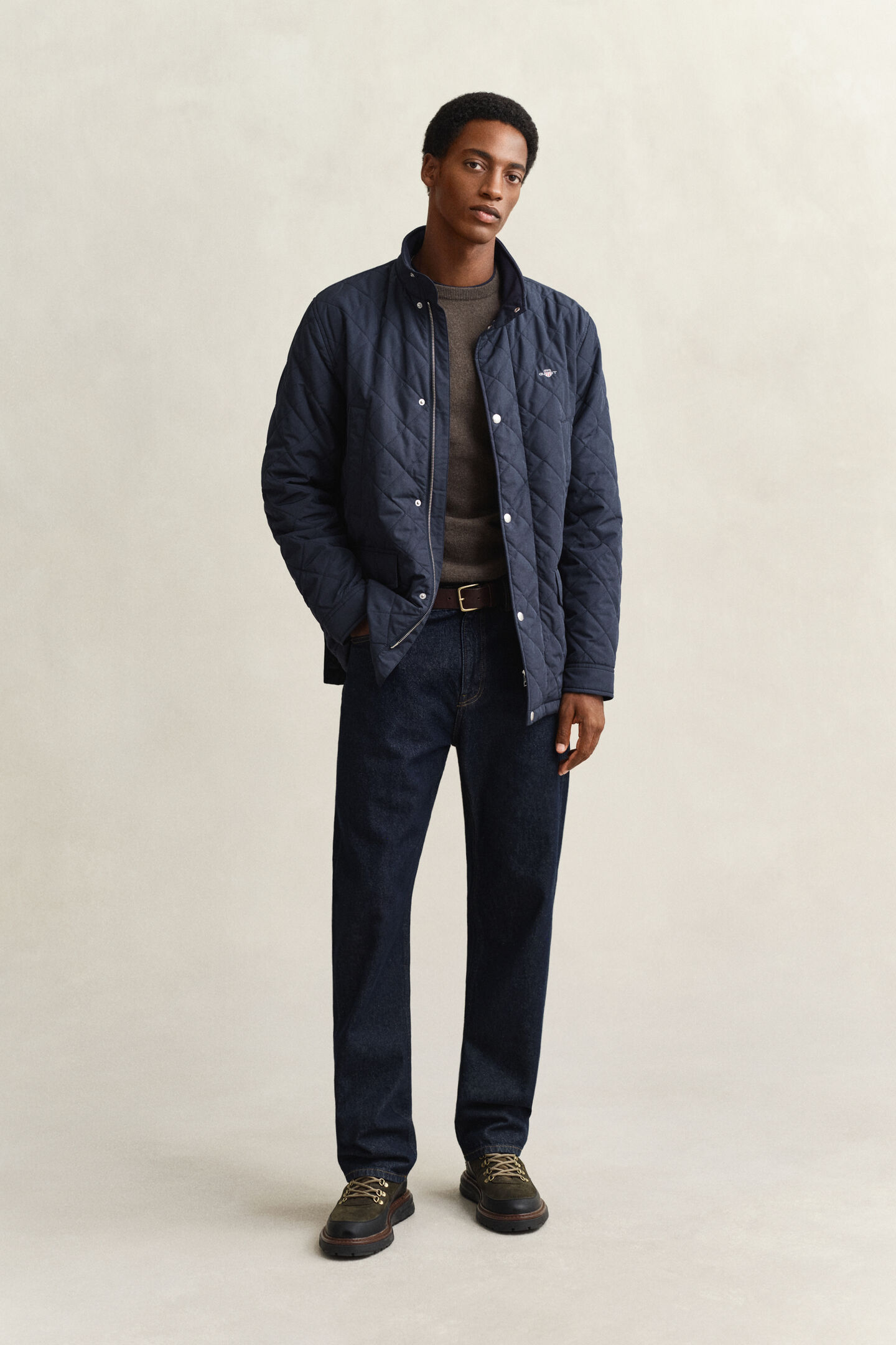 Gewatteerde halflange Windcheater