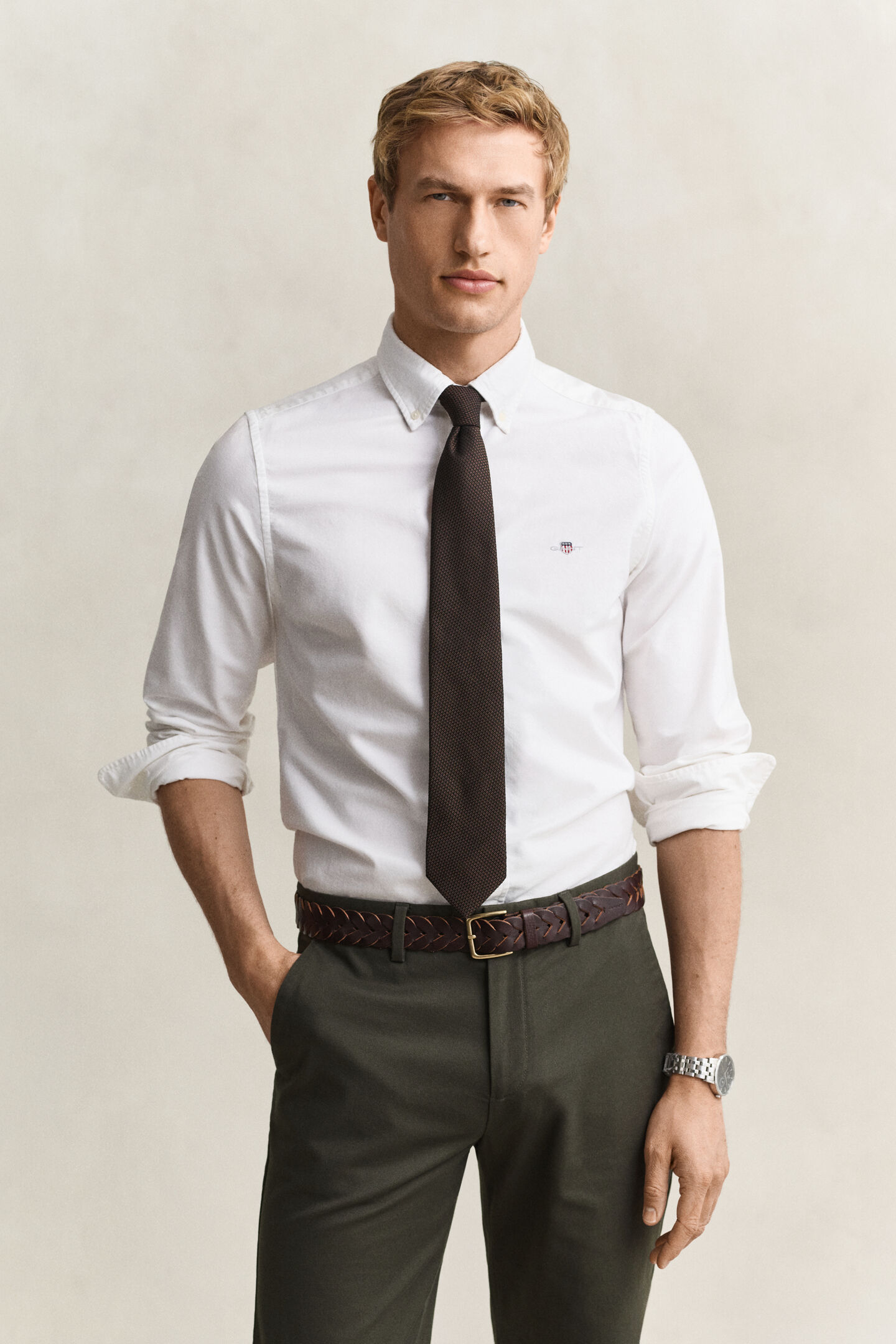 Slim Fit klassiek Oxford-overhemd