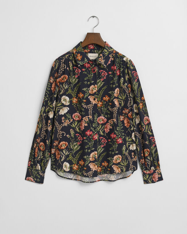 Relaxed Fit overhemd van viscose met bloemenprint