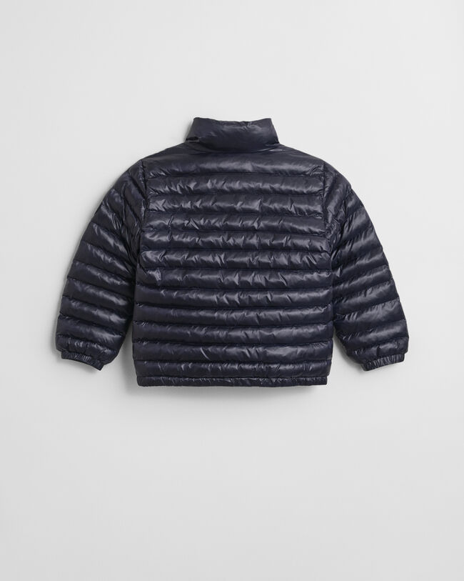 Kids glanzend lichtgewicht donsjack met wattering