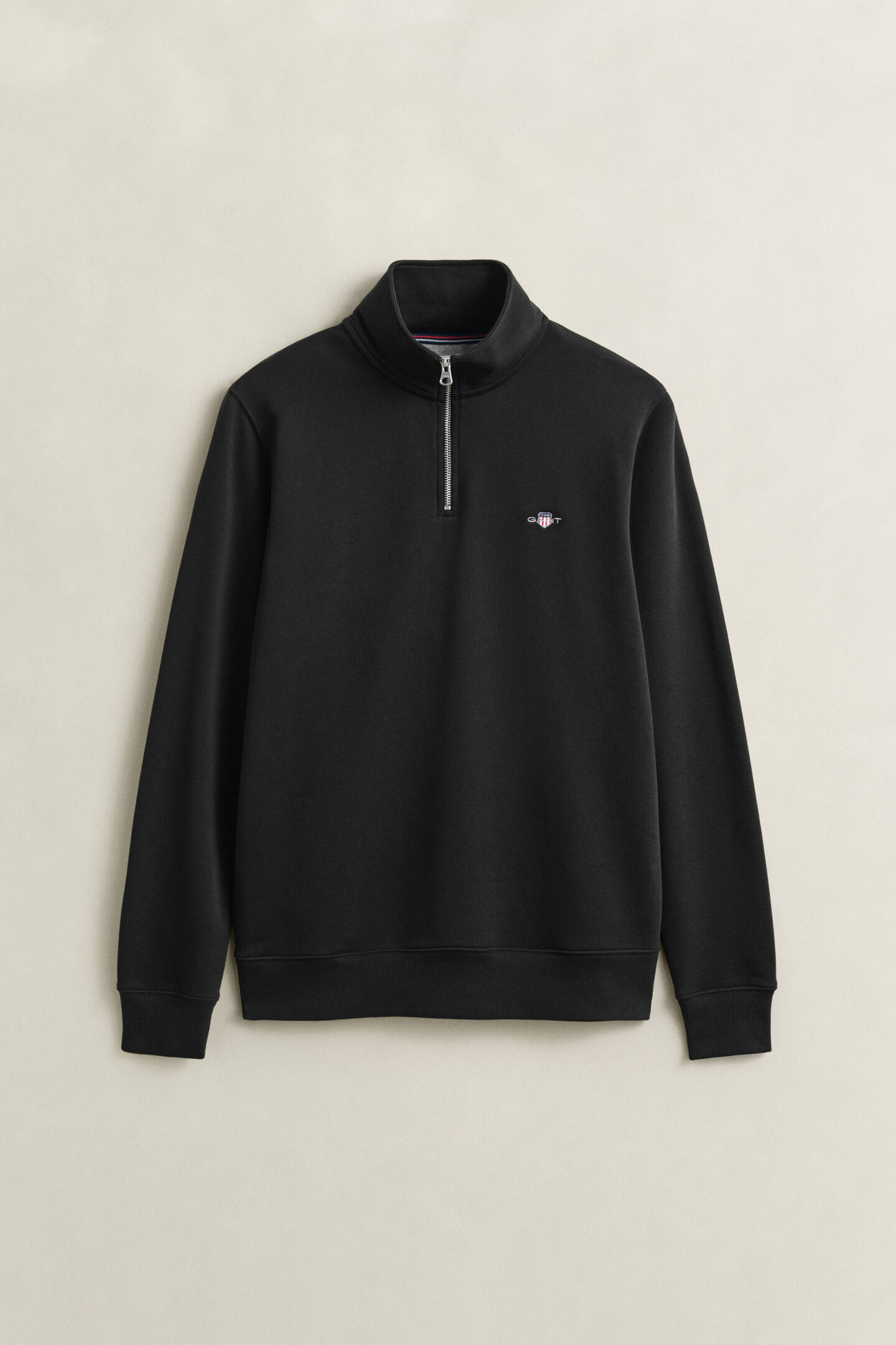 Shield sweatshirt met korte rits
