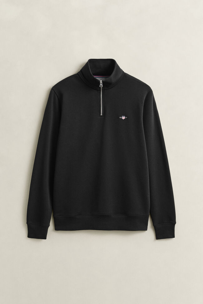 Shield sweatshirt met korte rits