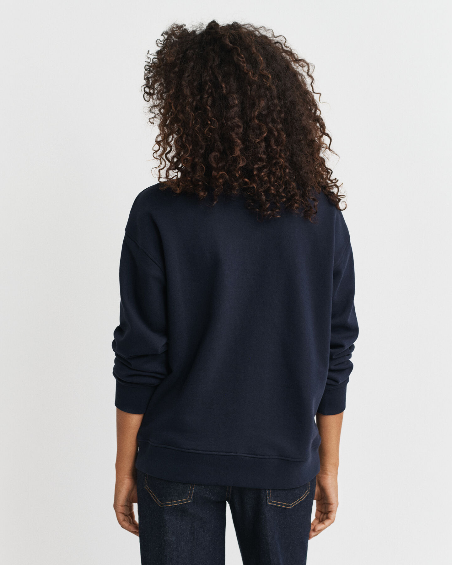Sweatshirt met wapenembleem en korte rits