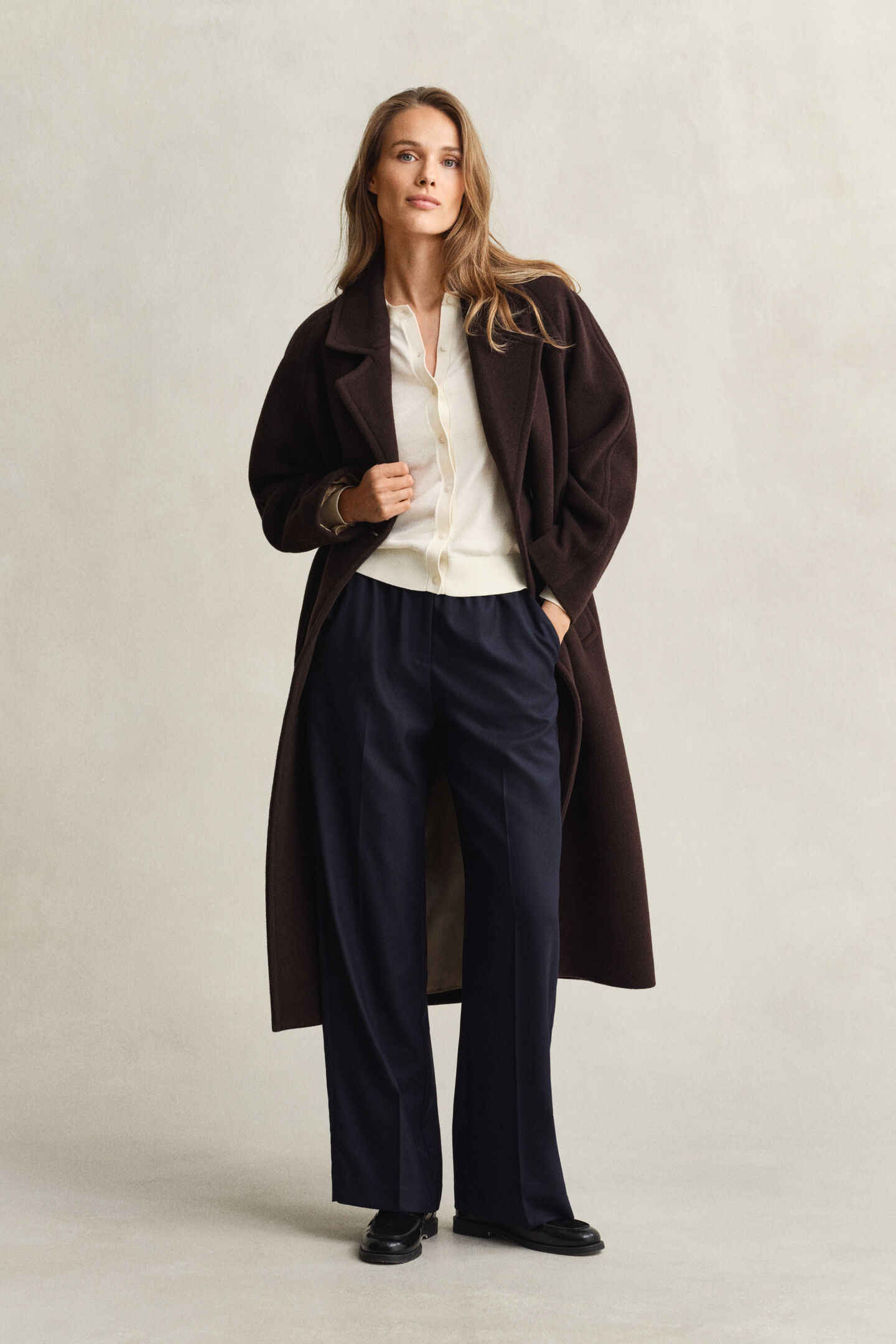 Lichtgewicht vest met ronde hals