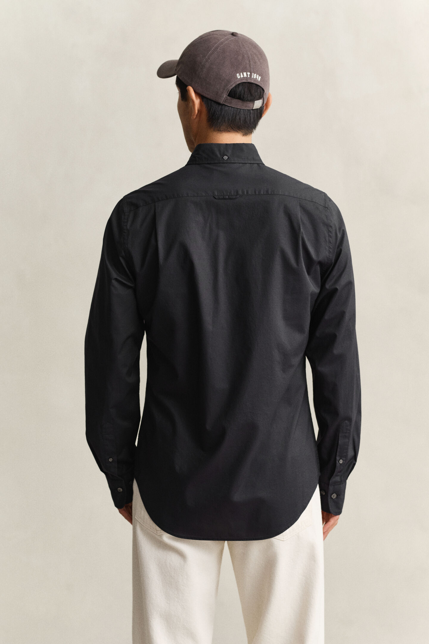 Slim Fit Classic overoverhemd van poplin