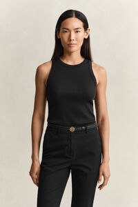 Geribde tanktop