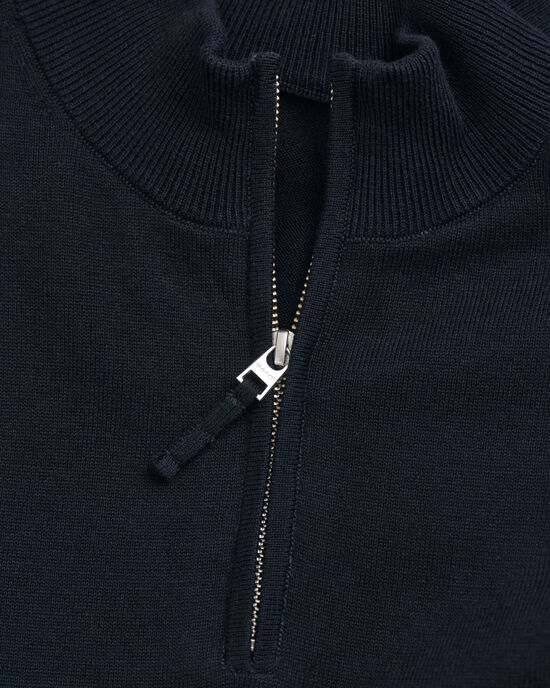 Teens Shield katoenen sweater met korte rits