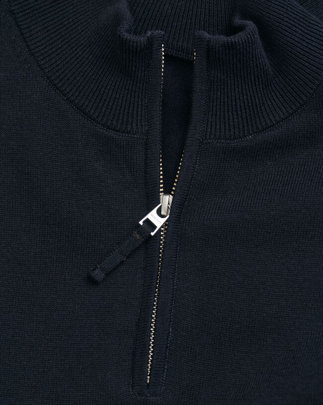 Teens Shield katoenen sweater met korte rits