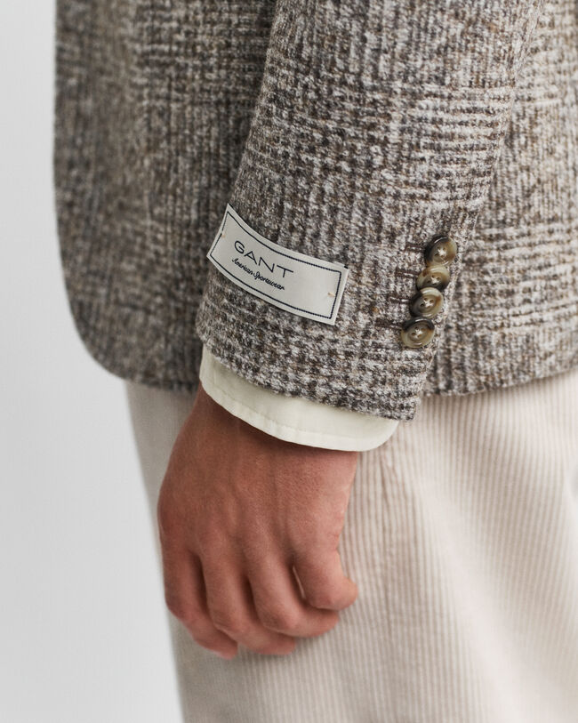 Gebreide blazer met ruiten