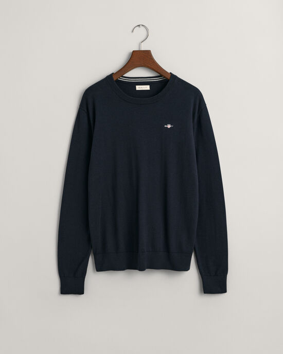 Teens Shield klassieke katoenen sweater met ronde hals