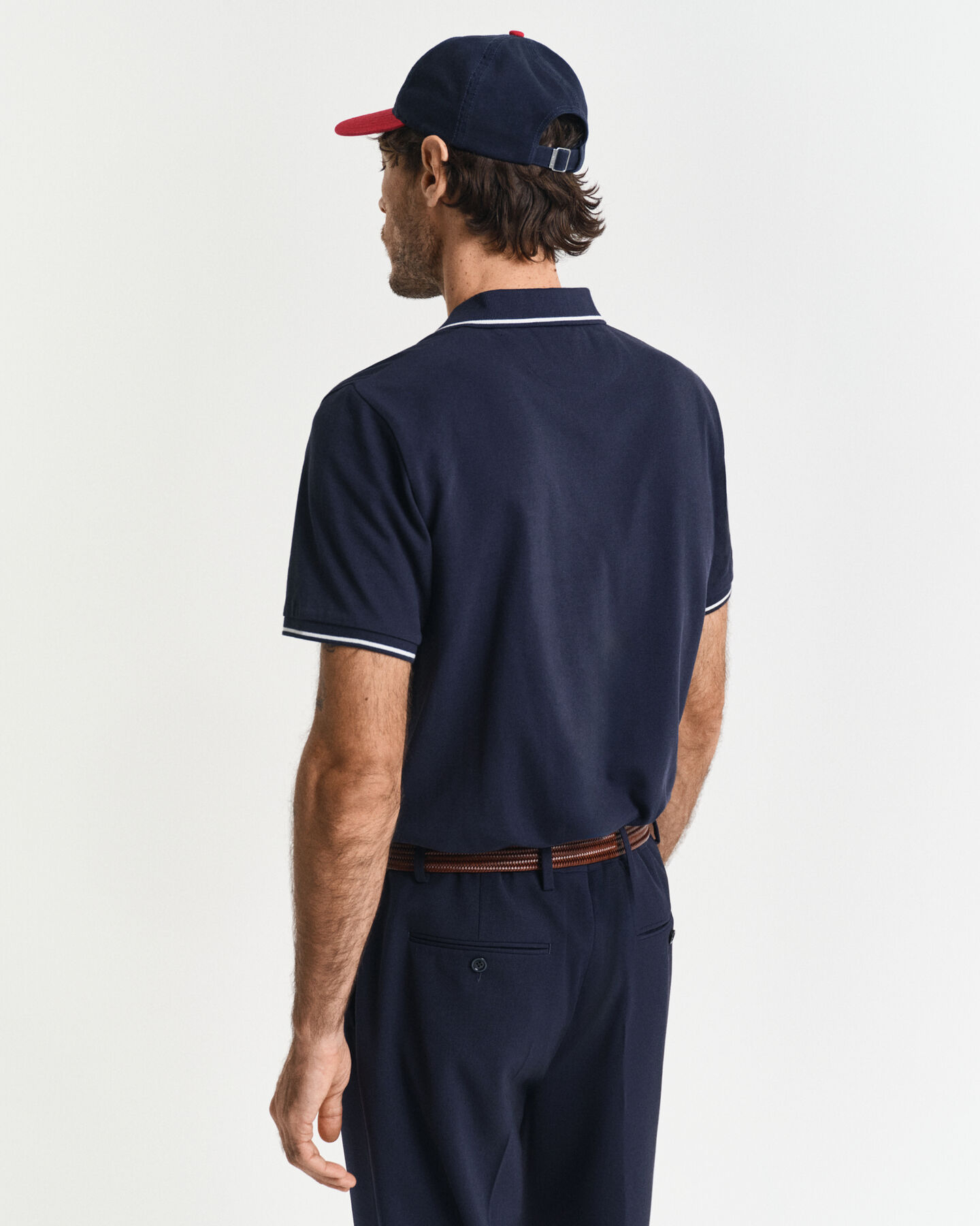 Piqu&eacute; poloshirt met randdetails