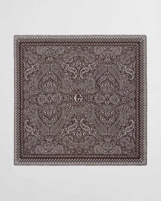 Paisley sjaal van merinowol