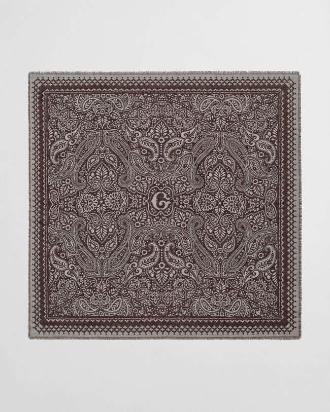 Paisley sjaal van merinowol