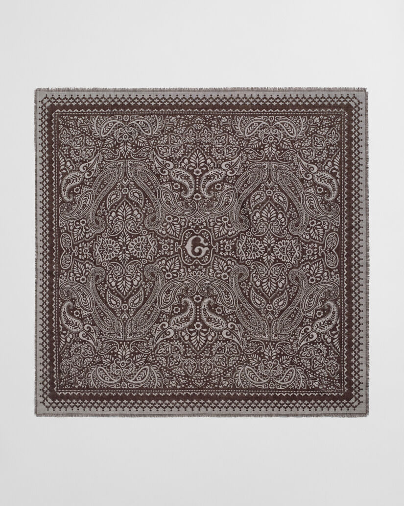 Paisley sjaal van merinowol