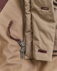 Katoenen parka met ganzendons