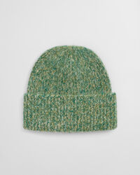 Geribde beanie van alpacawolmix