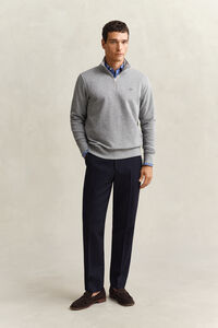 Shield sweatshirt met korte rits