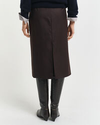 Halflange kokerrok van wolmix