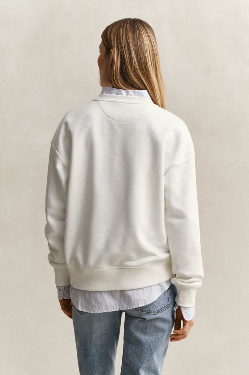 Shield sweatshirt met ronde hals