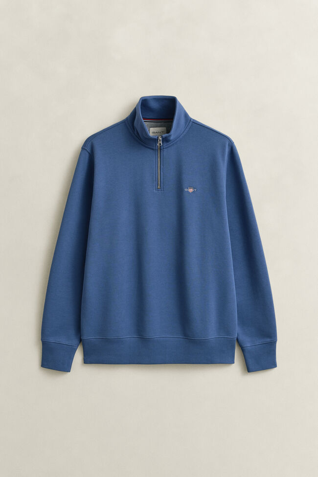 Shield sweatshirt met korte rits